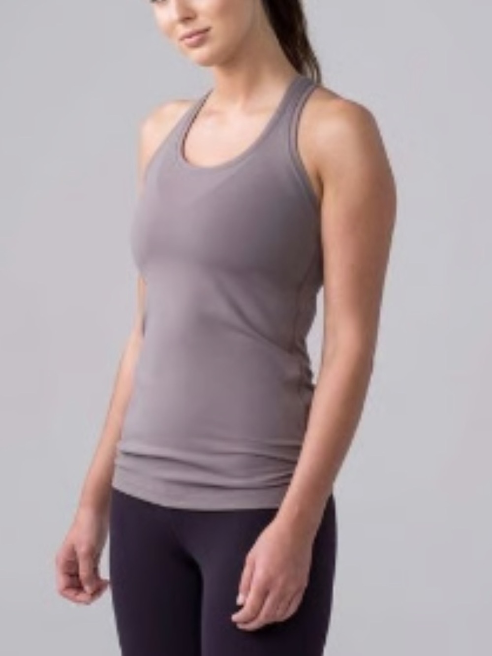 Lululemon Cool Racerback II Tank Top Galaxy Grey Size 6 Athletic Yoga Gym